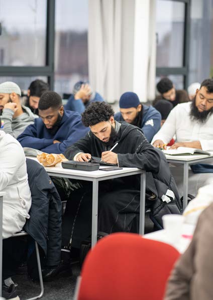 Alimiyyah students writing in class